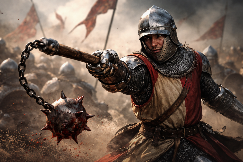 Возле поля Грюнвальдской битвы найден редкий средневековый боевой цеп