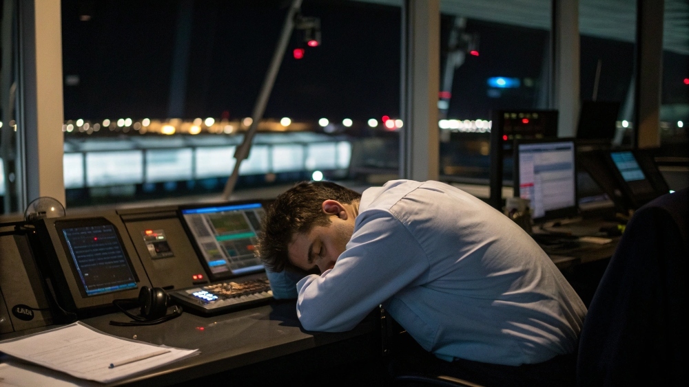 Самолет кружил час перед посадкой из-за заснувшего диспетчера