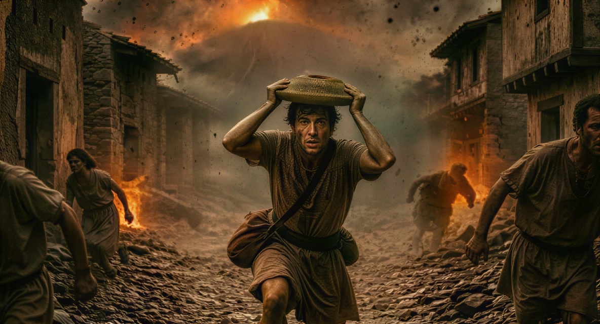 В Помпеях воссоздали лицо человека, пытавшегося спастись во время извержения Везувия 