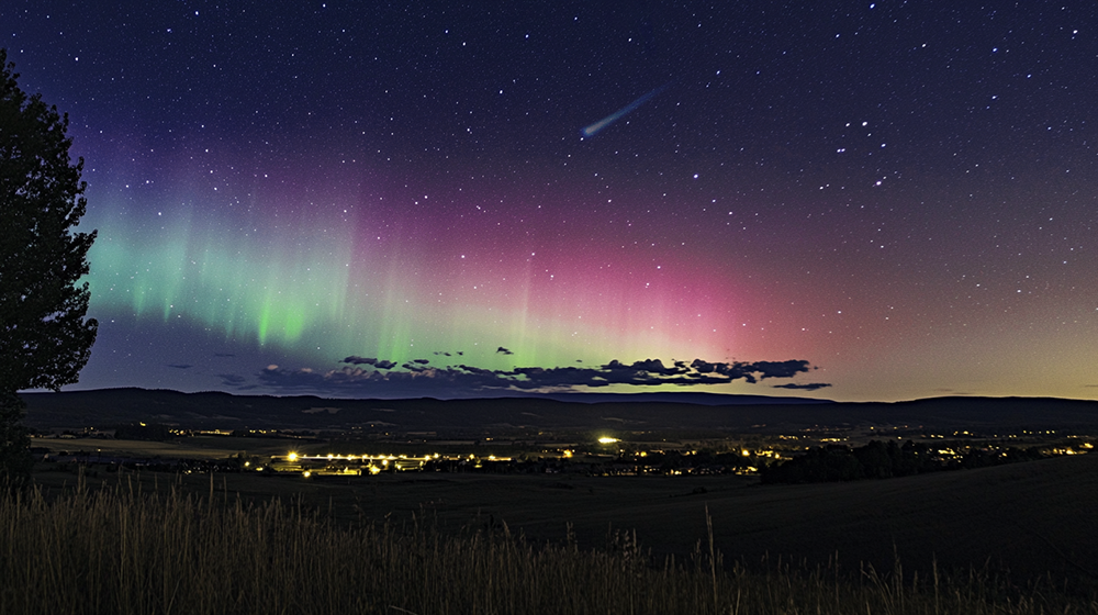 Аврора, метеор, гроза: в Омской области засняли уникальное природное шоу