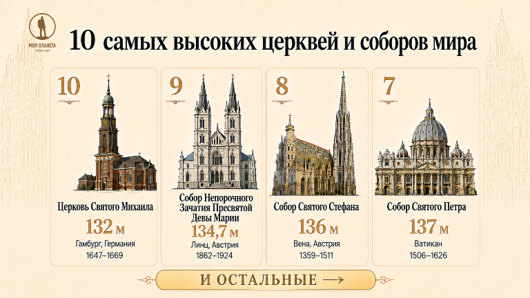 Самые высокие храмы: инфографика