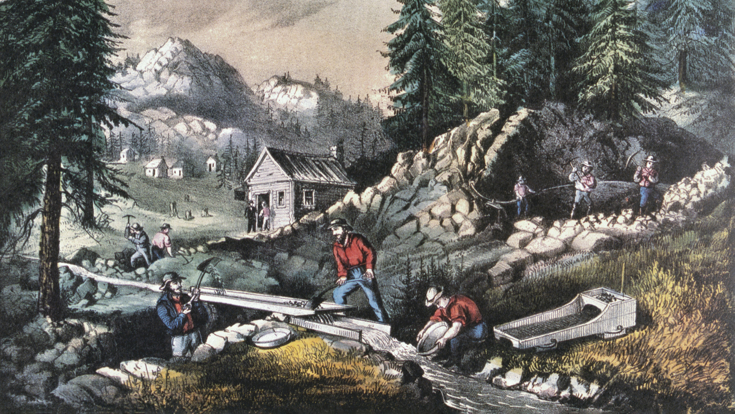 Промывка золотоносного песка