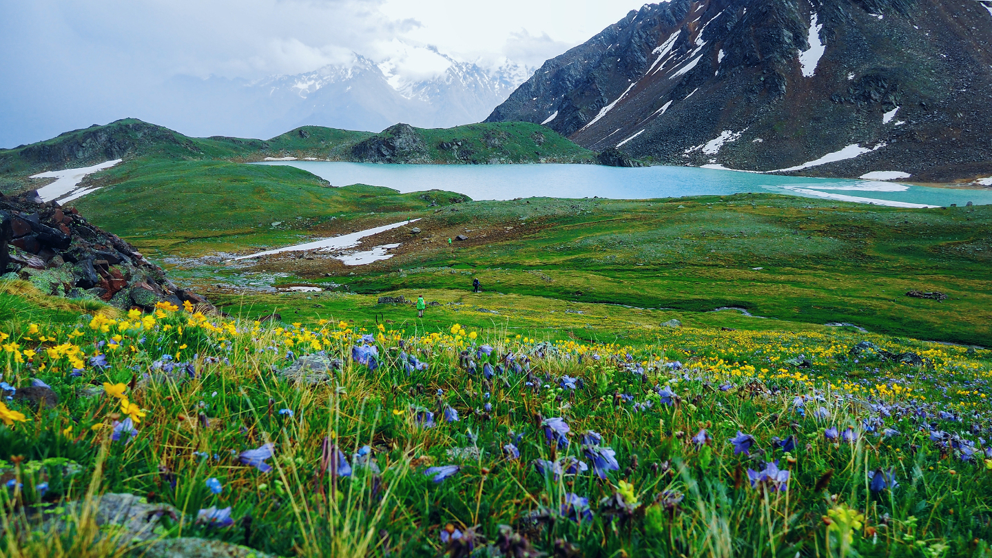 ледниковое озеро на алтае