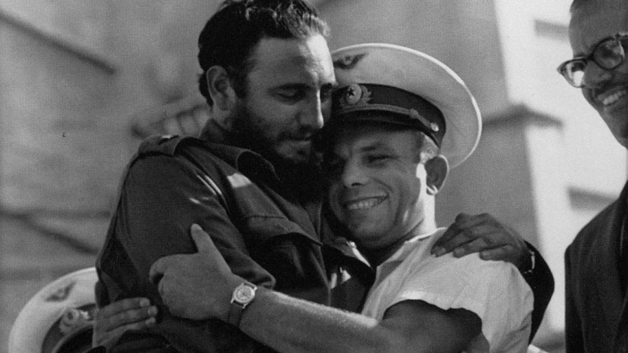 Встреча Фиделя Кастро и Юрия Гагарина.