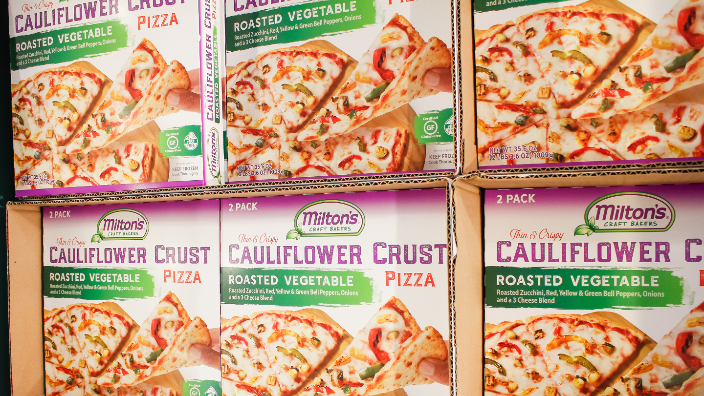 Пицца на тесте из цветной капусты