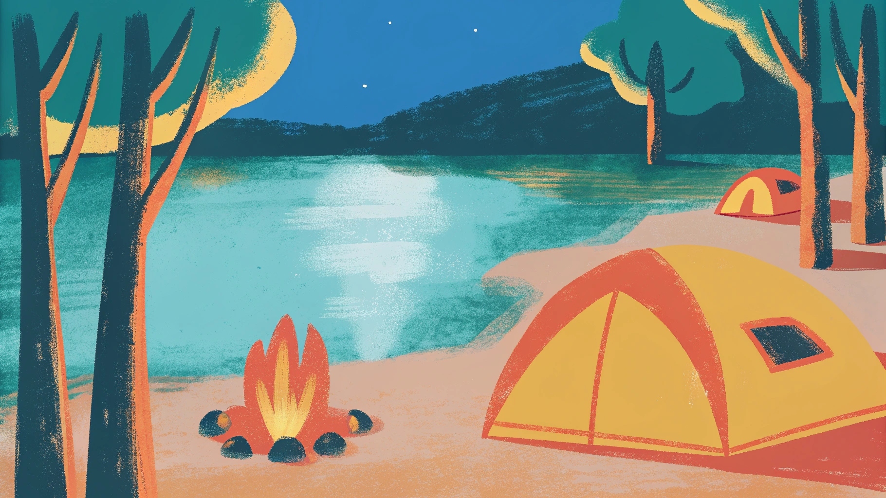 кемпинг, нет звезд