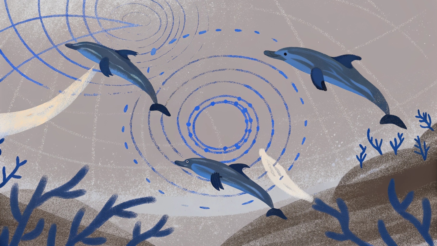 Дельфины и гидролокатор