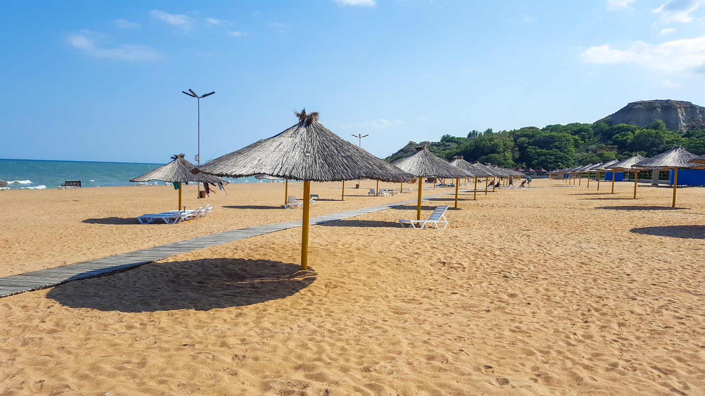 Городской пляж в Каспийске