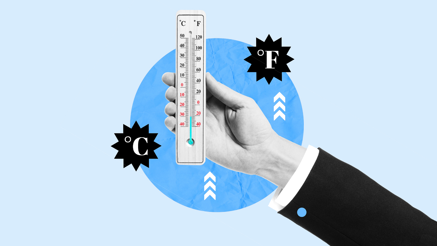 Шкала Цельсия и  Фаренгейта