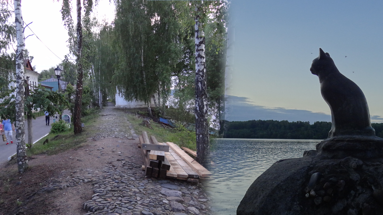 Памятник дачнице в плесе. Обелиск в плесе. Плес животные. Плес животные. Памятник кошке в плесе.