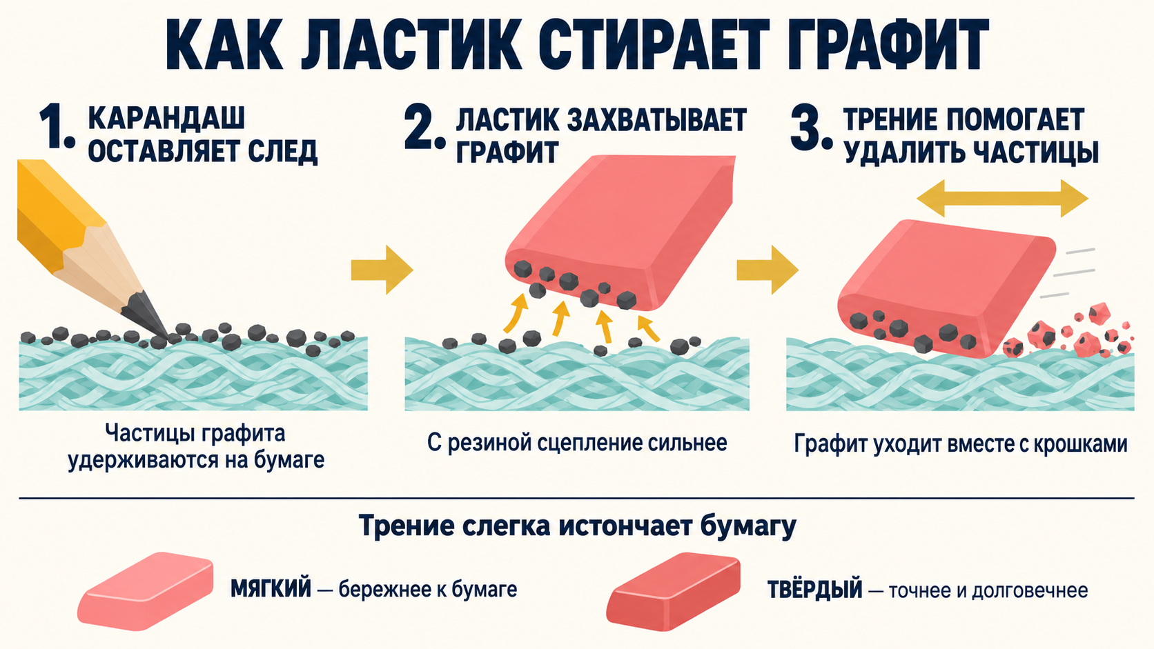 История ластика