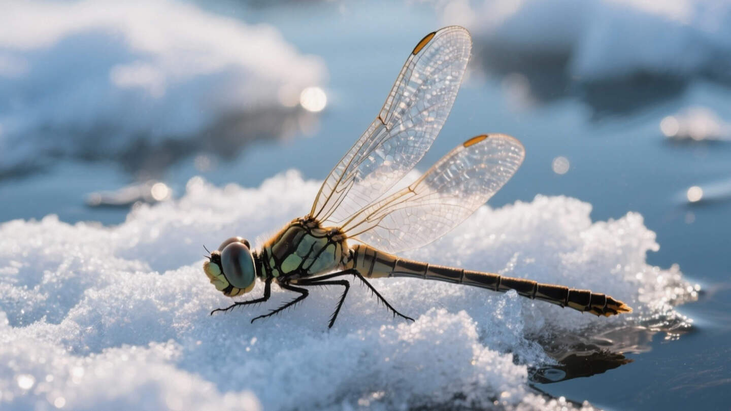 Как стрекозы выживают зимой