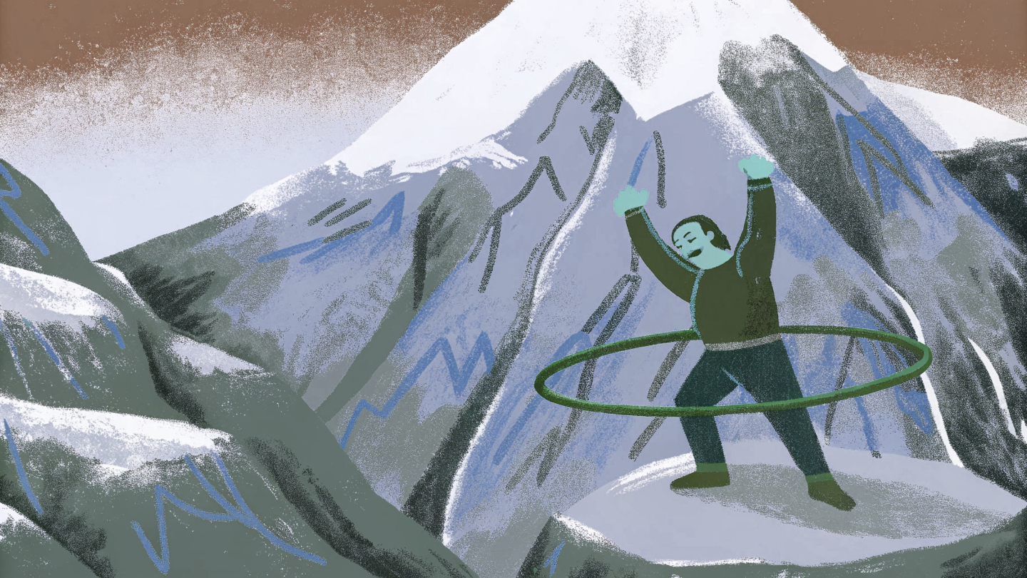 обруч на горе