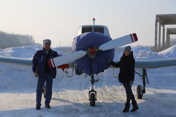 Полет на частном самолете Як -18т - Телеканал «Моя Планета»