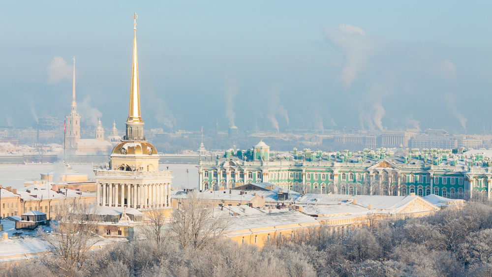 зима, санкт-петербург