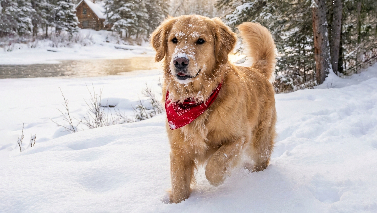 Собаки и снег
