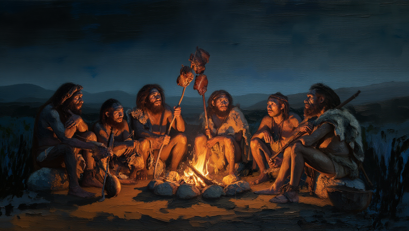 Как неандертальцы готовили еду