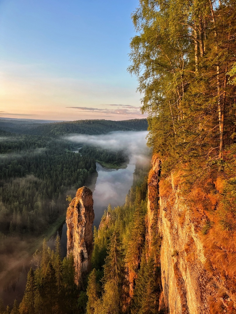 Пермь Усьвинские столбы чертов палец