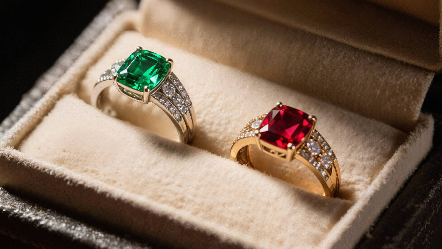 Рубины, изумруды