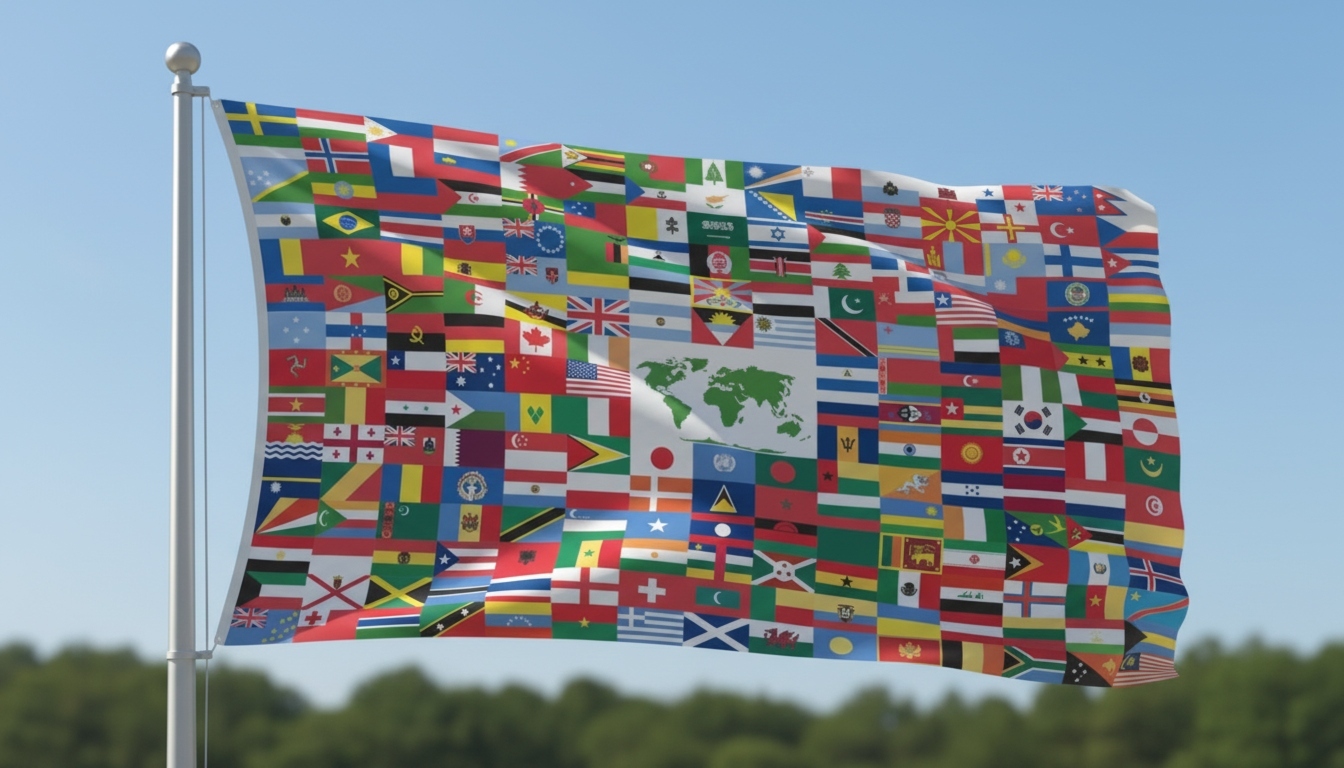 Версия флага мира 2006 года, предложенная Полом Кэрроллом