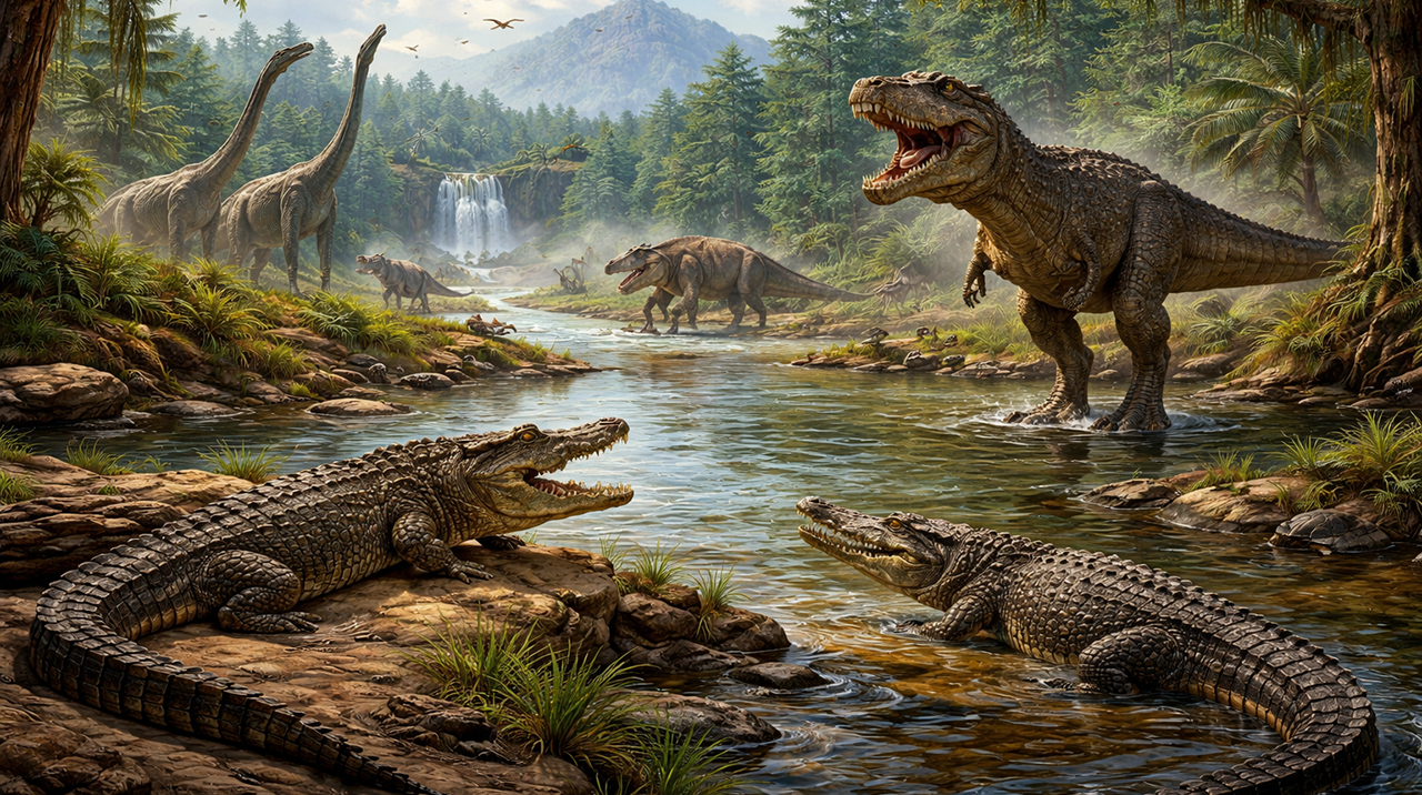 крокодилы и динозавры