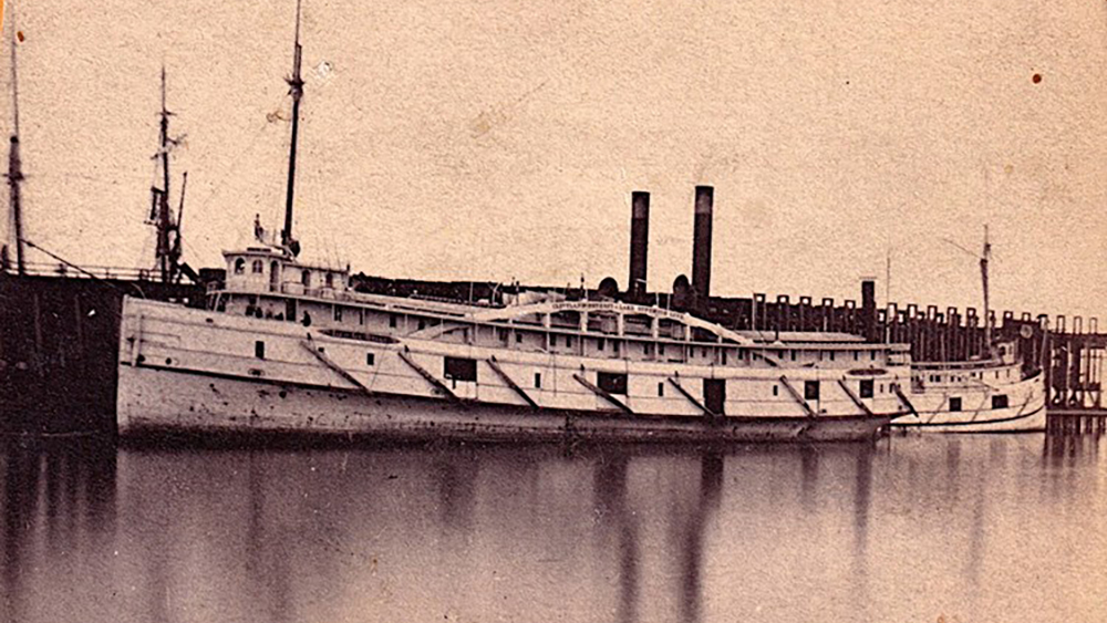 затонувший корабль