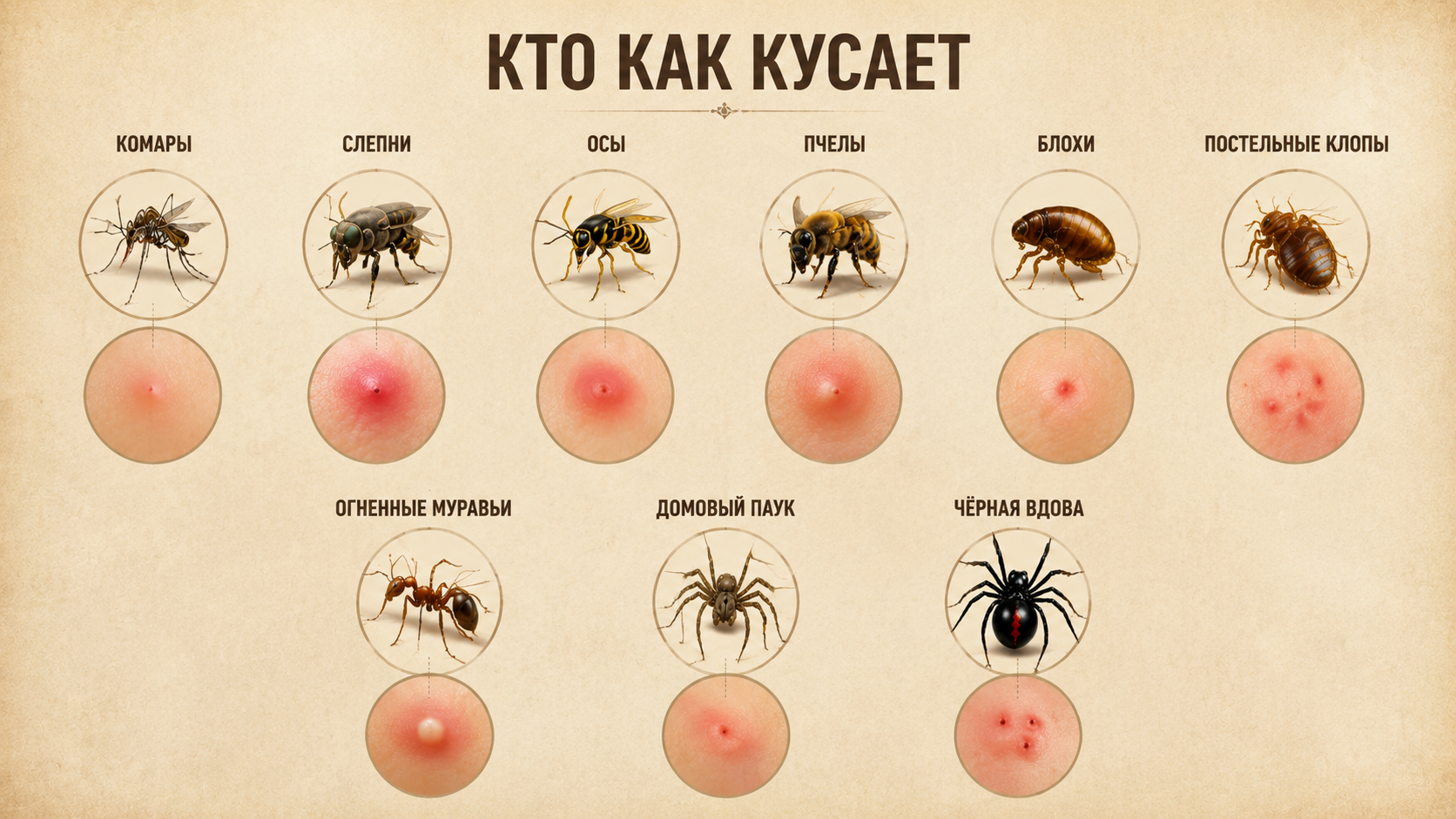 укусы насекомых