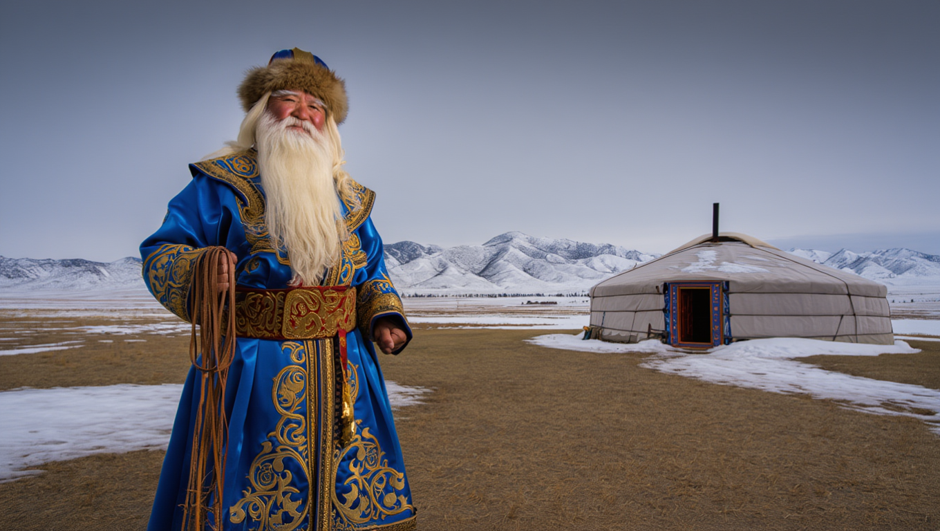 Монгольский дед мороз