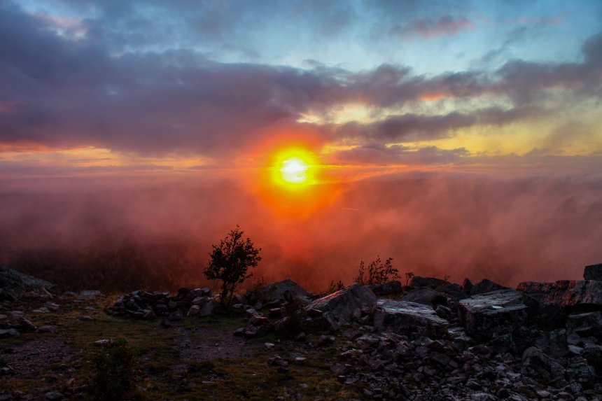 Закат и туман -  