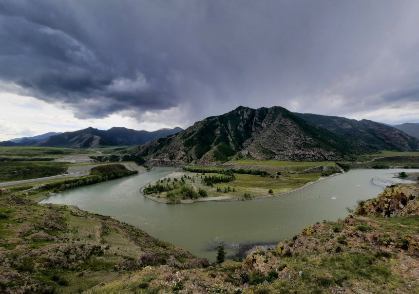 Слияние Чуи и Катуни -  