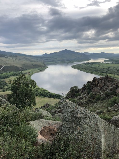 Вид на реку Селенга с горы Спящий Лев - Наталья
