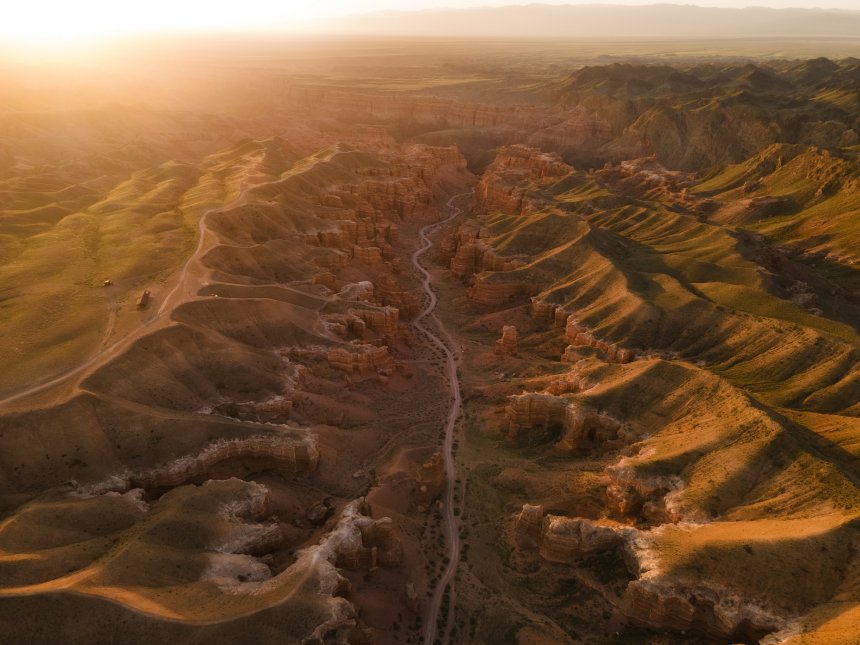 Чарынский каньон в первых лучах - Елена