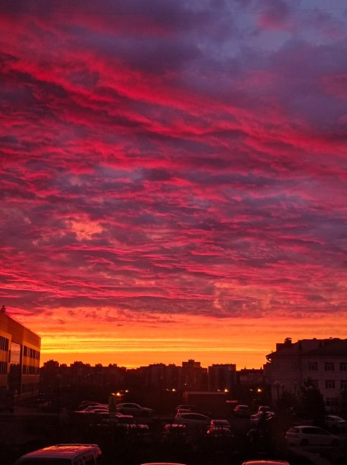 Сибирский закат солнца. - Юлия