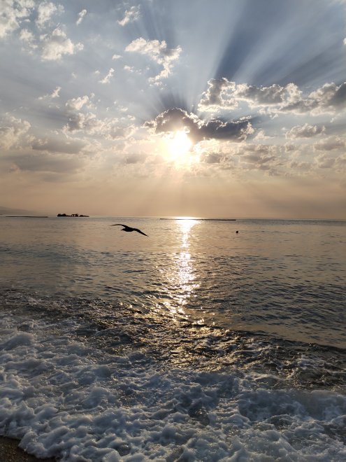 Солнце, восходящее на горизонте, как напоминание о бесконечной красоте жизни... - Меркулова Юлия