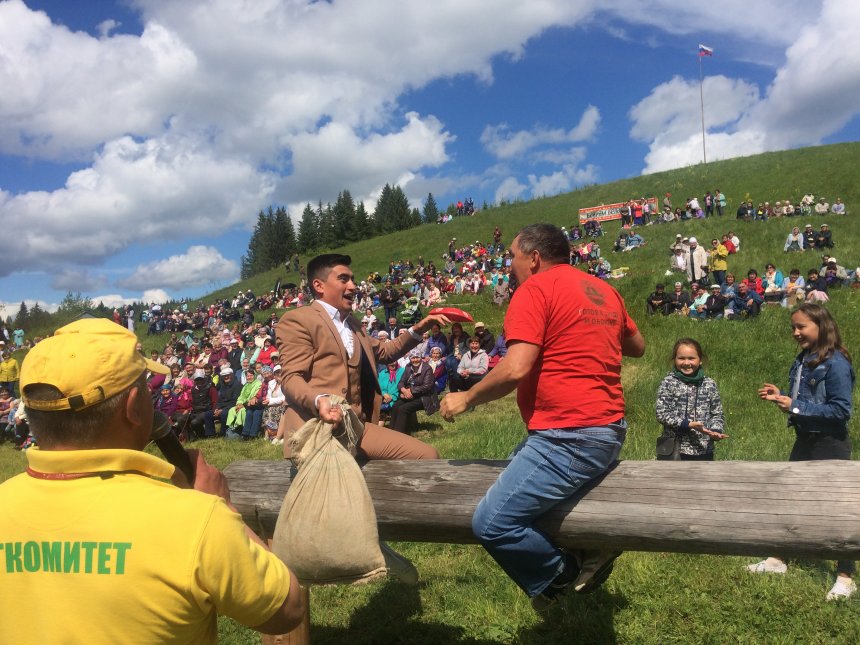 Сабантуй. Бой с мешками. - Вилдар