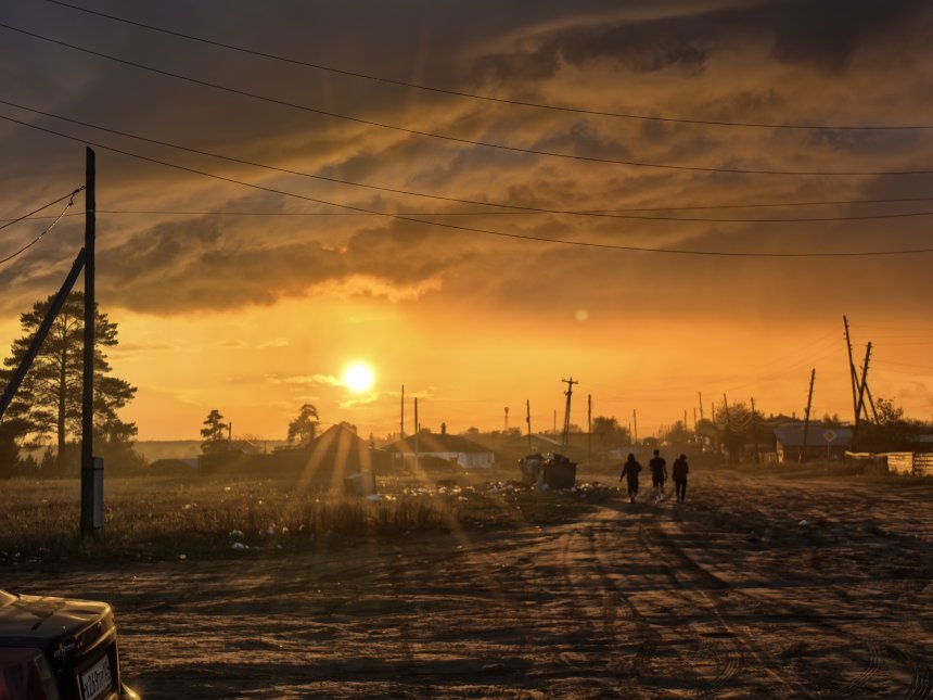Закат в посёлке Октябрьский - Вера Горбылева
