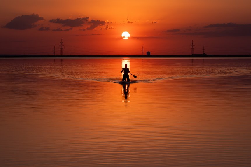 Закат на воде -  