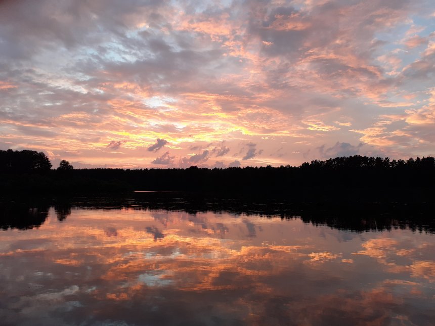 Закат на реке Кан -  