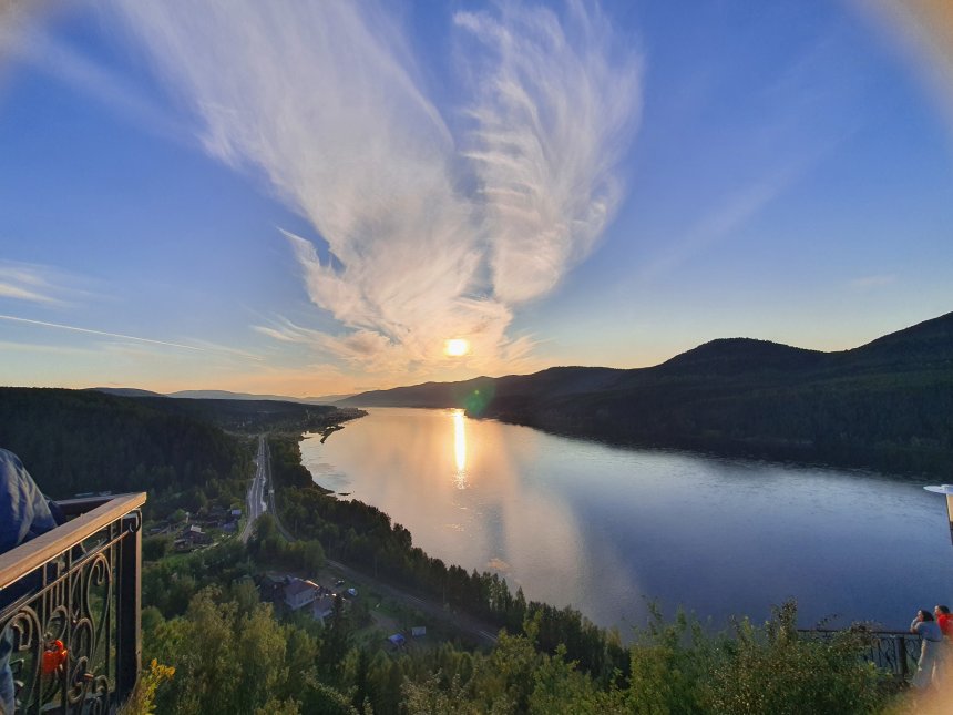 Закатная рябь Байкала -  