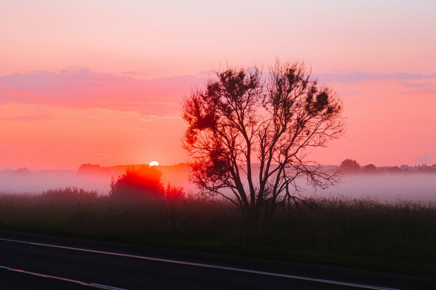 Туманный закат -  