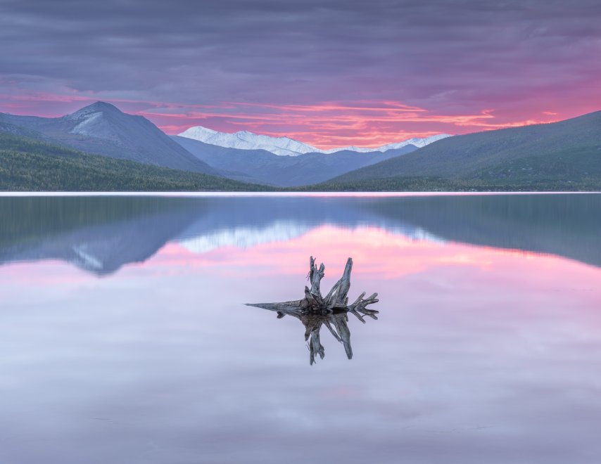 Рассвет на озере Джека Лондона -  