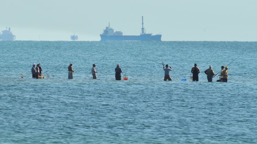 Ловля кефали на Тузле - Владимир
